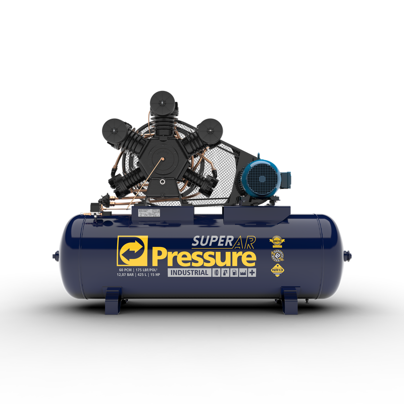 COMPRESSOR DE AR 60PCM W 425LTS SUPER AR TRIF PRESSURE